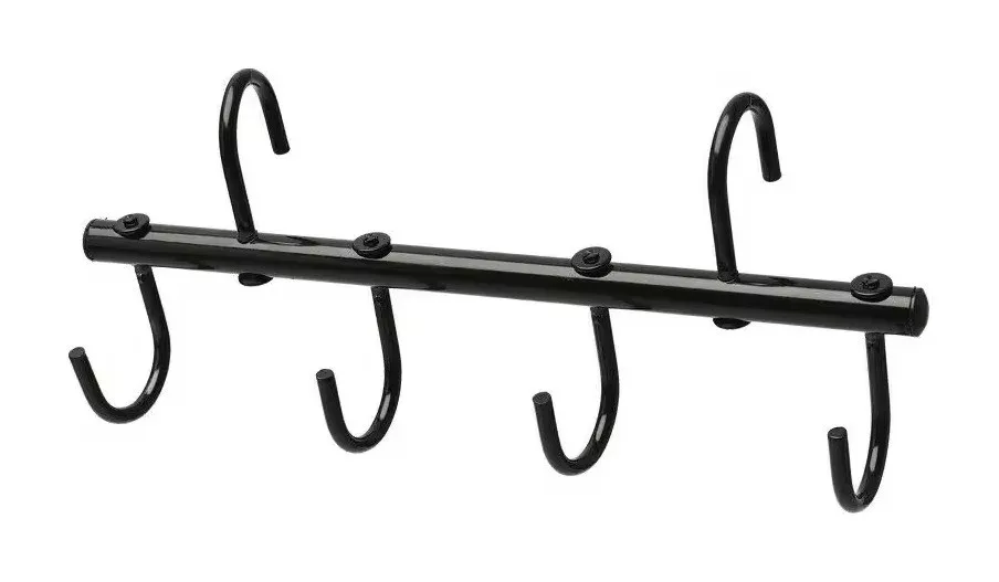 Porte-filet  crochets pliant Hennie – Noir Bon Plan