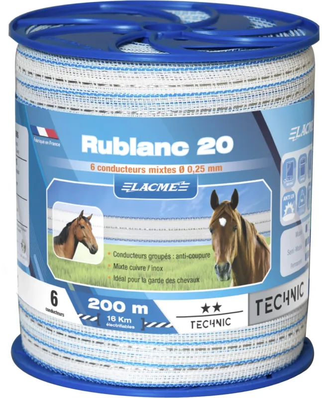 Livraison Gratuite Ruban Rublanc Lacm - 200 m