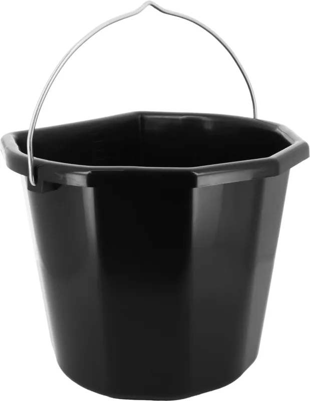 Seau Hippotonic bords plats 20 litres - Noir Offre Spciale