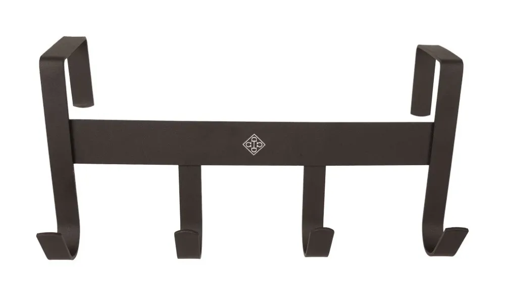 Soldes Porte-bridon en mtal mat avec 4 crochets Grooming Deluxe - Noir