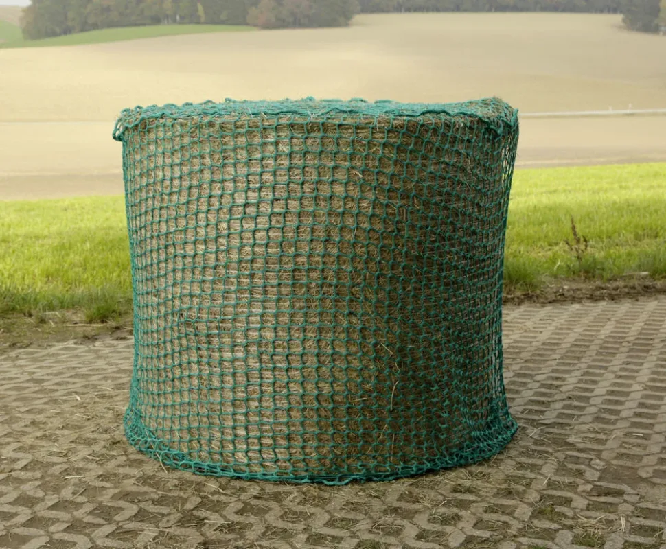 Usine Directe Filet  foin pour balles rondes Kerbl –  160 cm x H 160 cm – Vert