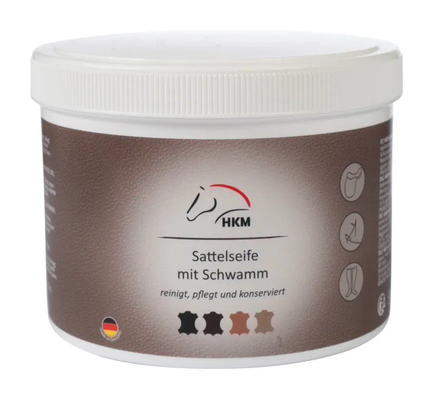 Savon pour selle avec ponge 500 ml HKM - 500 ml - Couleur indicative Offre Exclusive