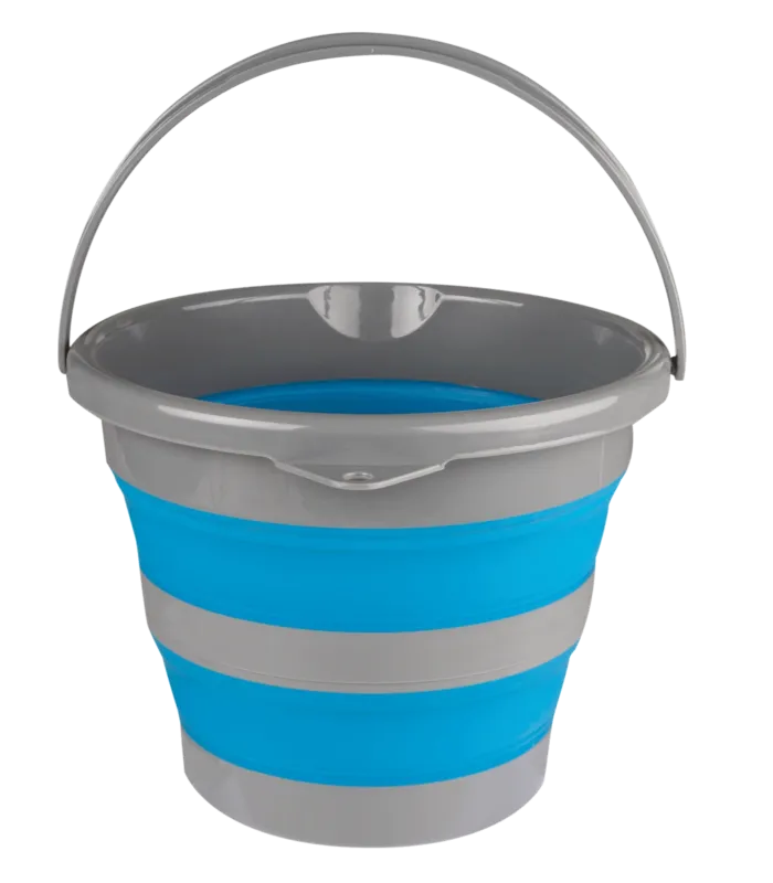 Nouveaut Seau pliable Waldhausen 10 L - Bleu azur
