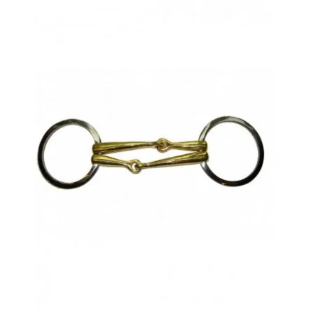 Satisfait Ou Rembours Mors grands anneaux plats double canon Jump In - 115MM - GERMAN SILVER - 11MM