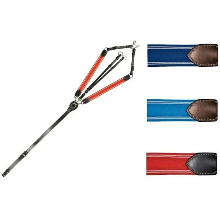 Usine Directe Collier de chasse avec lastique Chetak - NOIR/ROUGE - CHEVAL/FULL