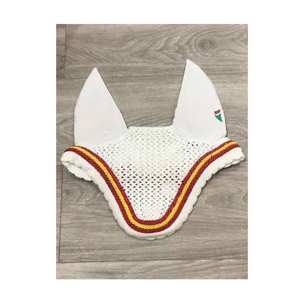 Dernire Chance Bonnet Equiline Blanc 3 cordes Rouge/Jaune/Rouge#