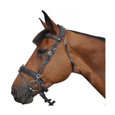 Bridon Comfort Flags and cup - PONEY - BRUN Commander Vite