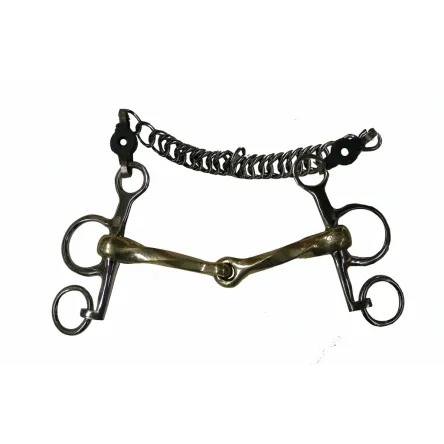 Pelham petites branches, torsad - 125MM - GERMAN SILVER - 17MM Satisfait Ou Rembours