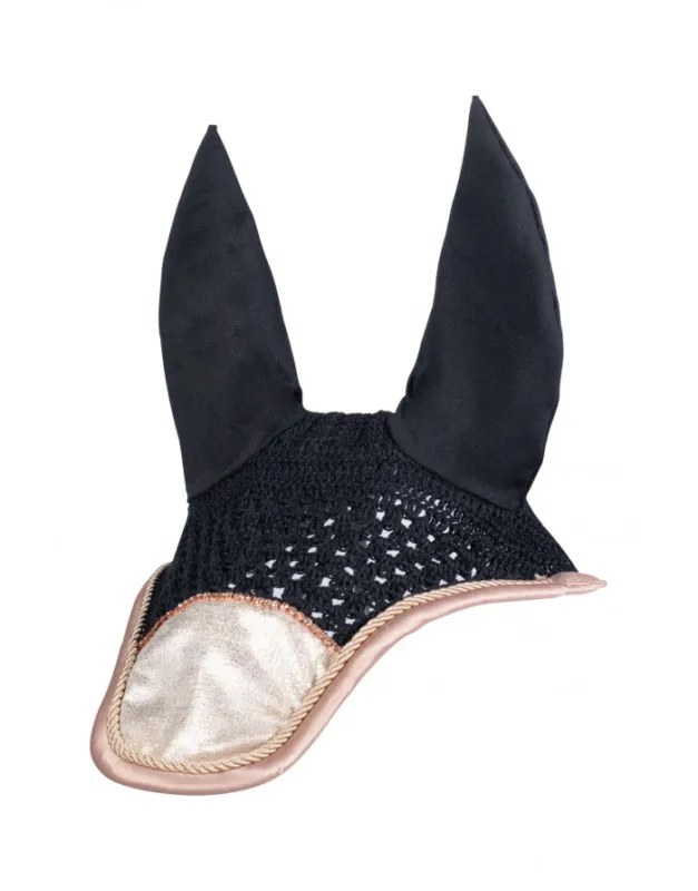 Seulement Aujourdhui Bonnet anti-mouches Rosegold Glitter Style HKM