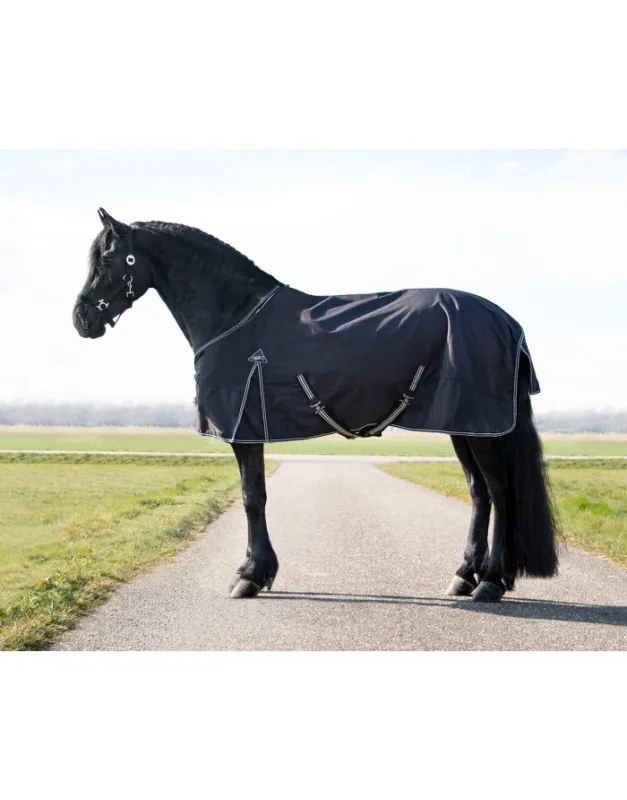 Couverture de pluie spciale chevaux frisons et baroques Big Neck 600D 0g QHP Commander Vite