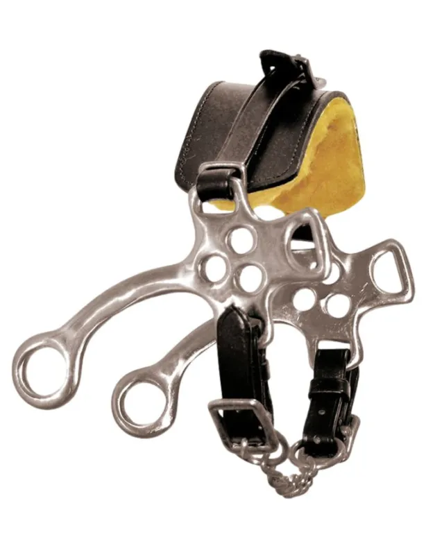 Usine Directe Hackamore cuir/mouton synthtique et branches en inox