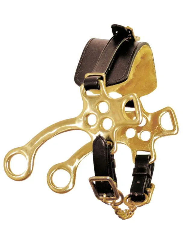Hackamore cuir/mouton synthtique et branches en laiton Vente Directe
