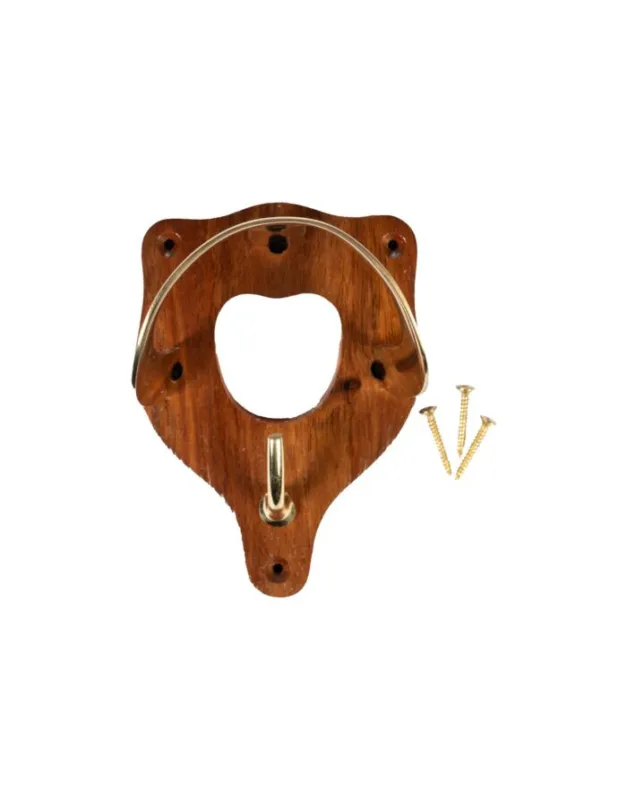 Porte-bridon en bois et laiton HKM Nouvelle Collection