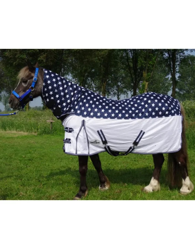 Couverture anti-mouche avec encolure non dtachable mini, shet et poney Top Vente