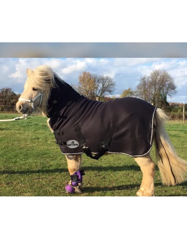 Livraison Express Couverture polaire avec couvre cou fixe – spcial poney – HARRY AND HECTOR