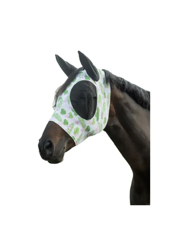 Masque anti-mouches -Motifs Flamant Rose- HKM Vente Flash
