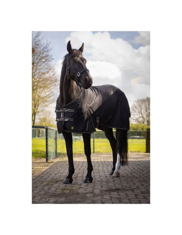 Acheter En Ligne Couverture coton BR « Classic » – Noir – 130 cm