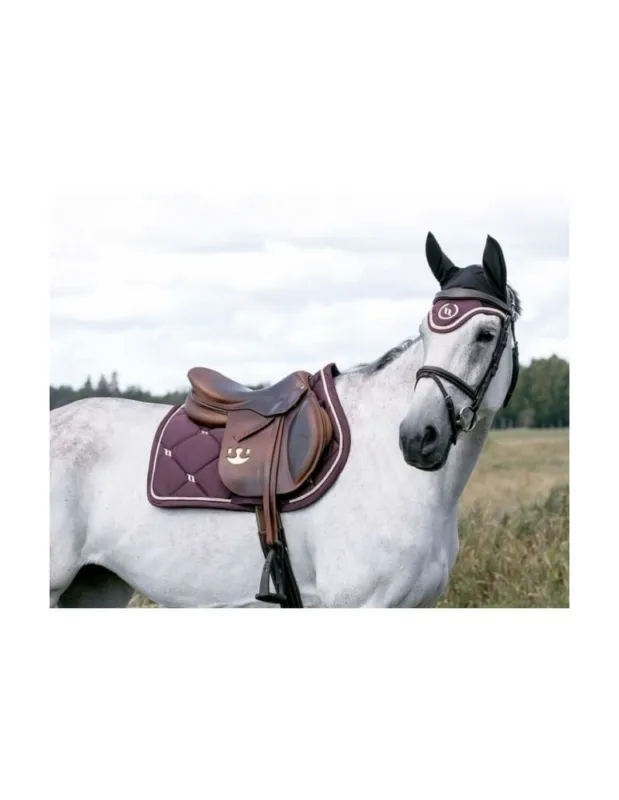 Acheter En Ligne Tapis BACK ON TRACK « Night Collection » – Bleu marine – Dressage