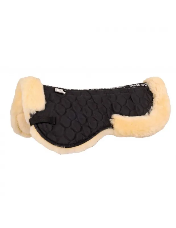 Amortisseur mouton synthtique HKM - Coton noir/ Mouton Naturel Promotion Saisonnire