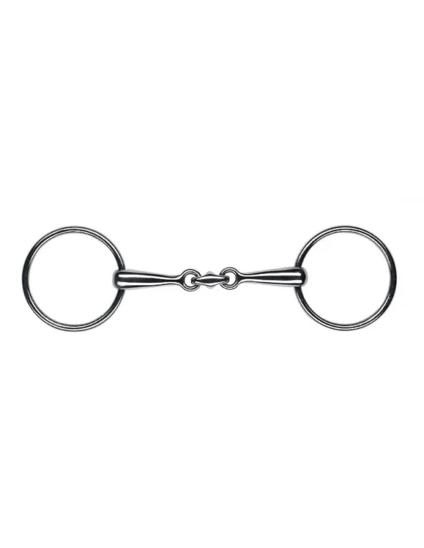 Nouvelle Collection Mors Chantilly double brisure FEELING "Canons pleins fins inox" - 115