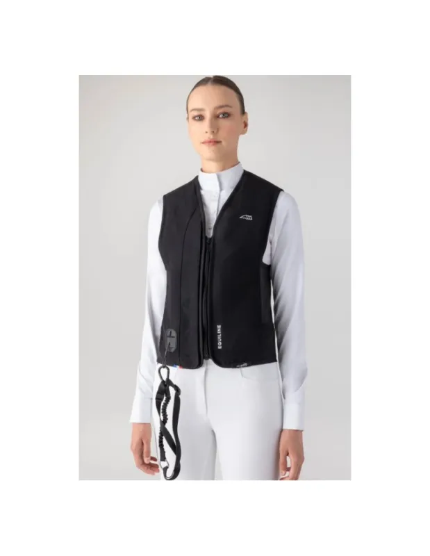 Gilet airbag enfant EQUILINE by ALLSHOT - Noir - T1 Expdi Aujourdhui